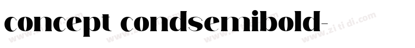 concept condsemibold字体转换